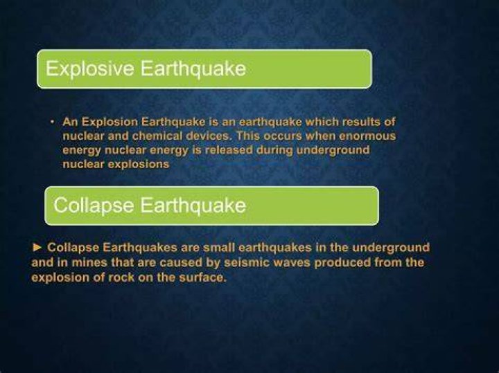 Are produced by earthquake?