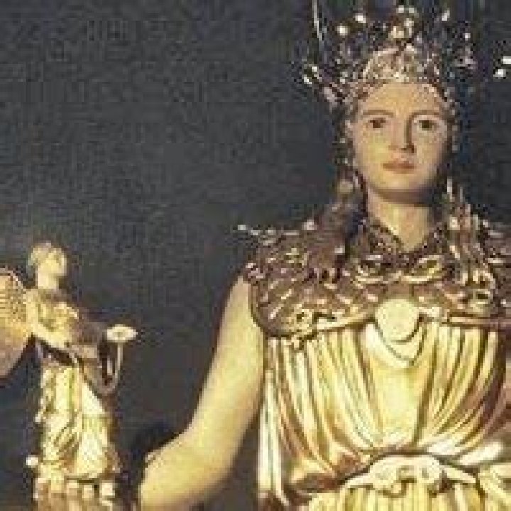 What is chryselephantine made of?